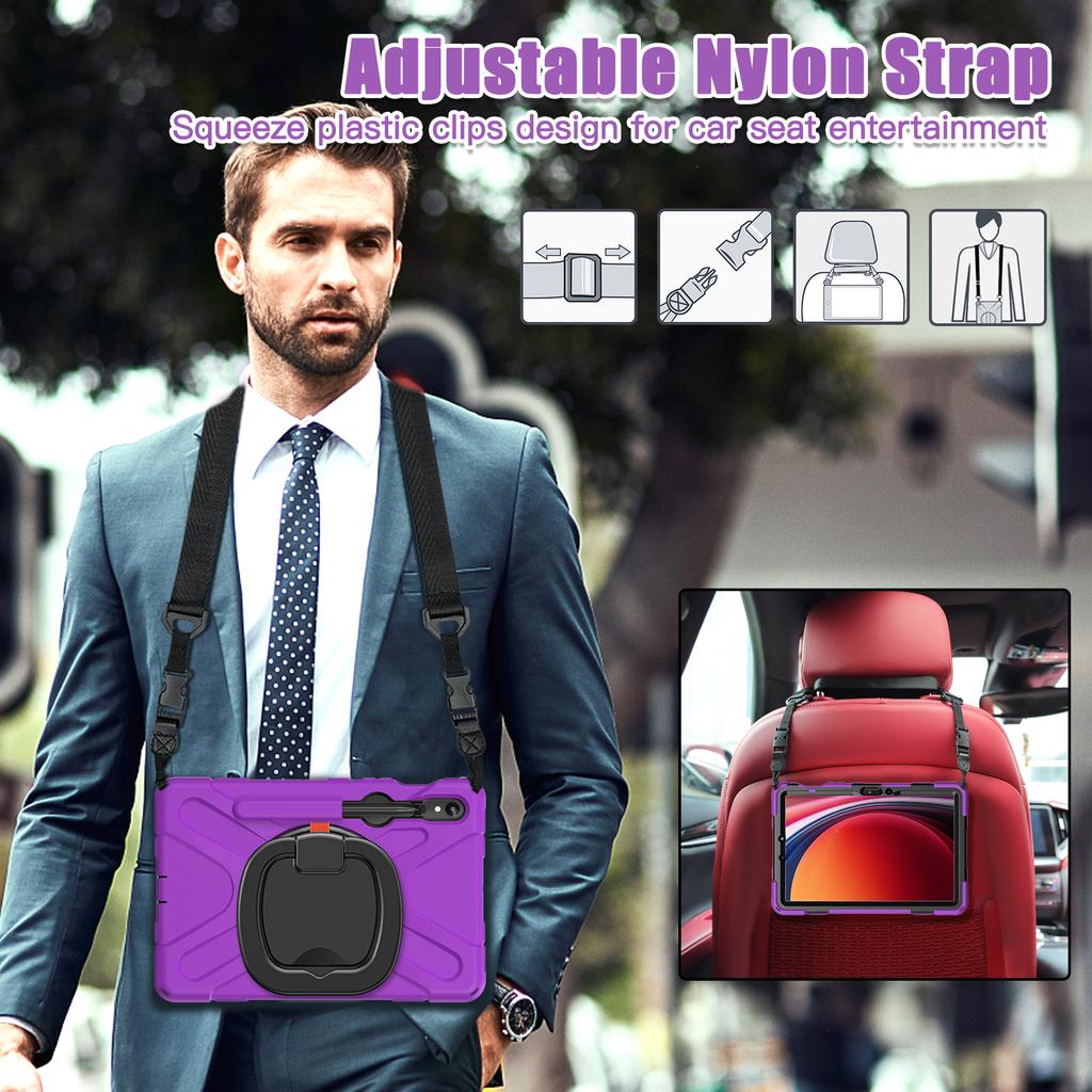 Case Universal For Galaxy S10 Lite S9 FE S8 S7 SM-X400 X406 X520 X526 X510 516 X710 716 X700 X706 T870 T875 Rotating Stand Cover