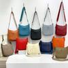 Nova moda bolsa de couro de axila bolsa de ombro mensageiro feminina grande capacidade versátil temperamento bolsa milf