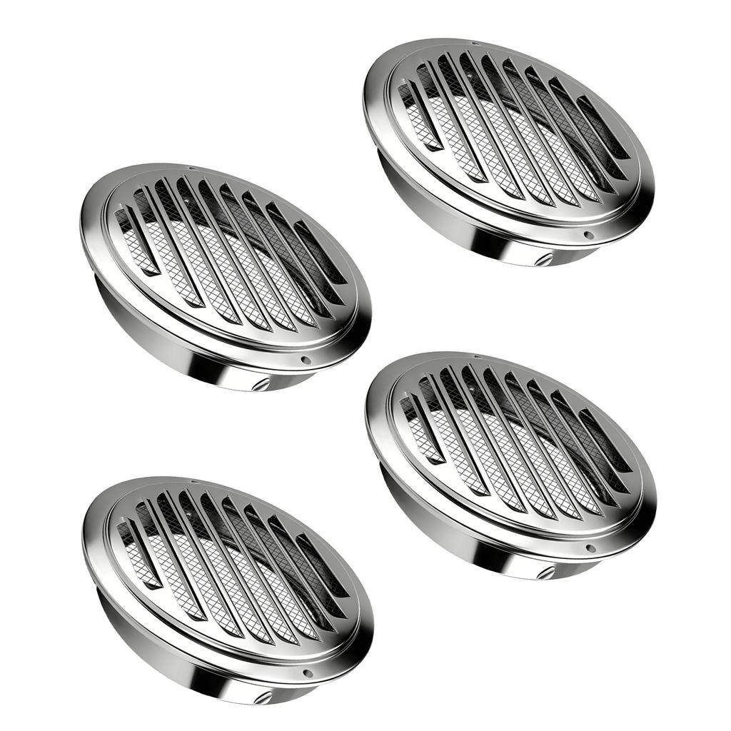 Wall Ceiling Outside Exterior Exhaust 45 degrees  Tilt Angle Thick Round Air Vent Reptile Screen Grille Cover for