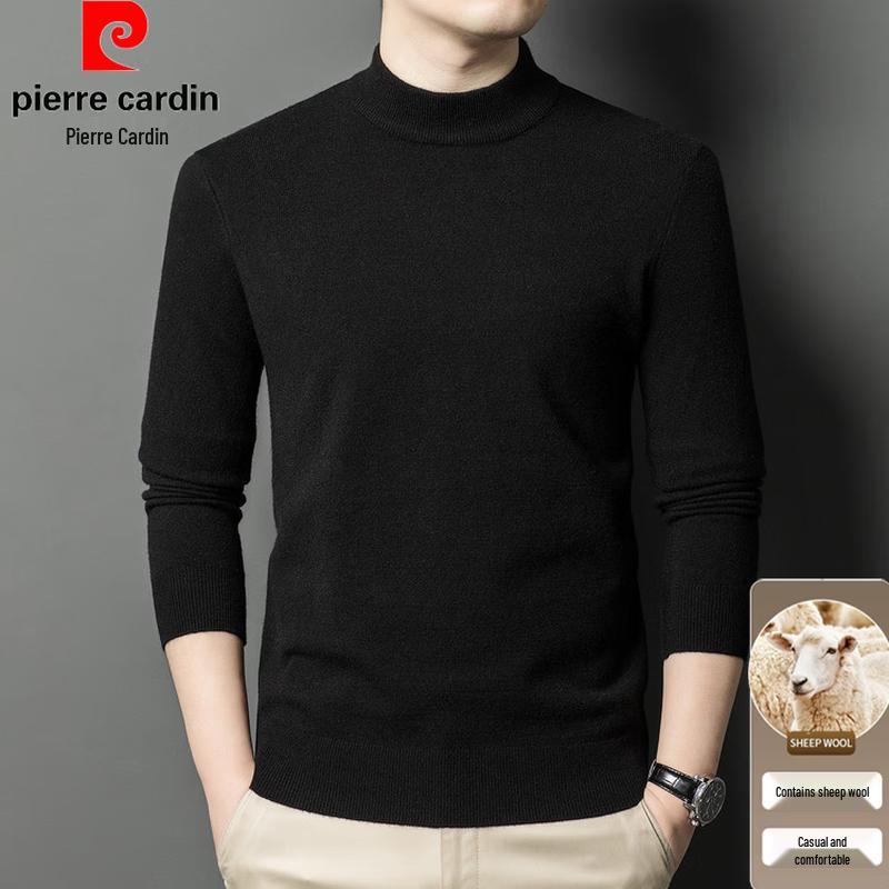Pierre Cardin Men's Slim-Fit Semi-Turtleneck Wool Blend Sweater