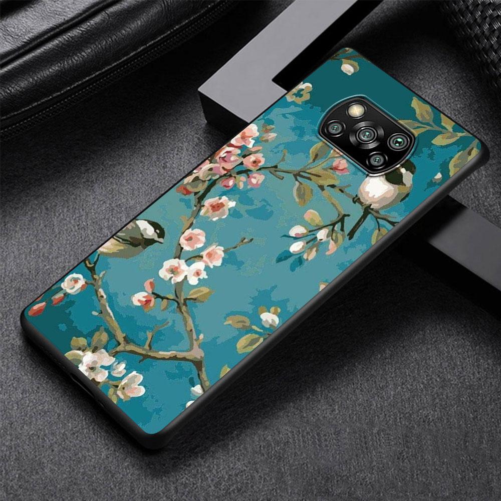 Husă Noapte Înstelată Van Gogh pentru Xiaomi Poco X3 NFC X5 F4 F3 M4 Pro X4 GT M5s M5 Pocophone F1 M3 Husă de Telefon Carcasă TPU Neagră