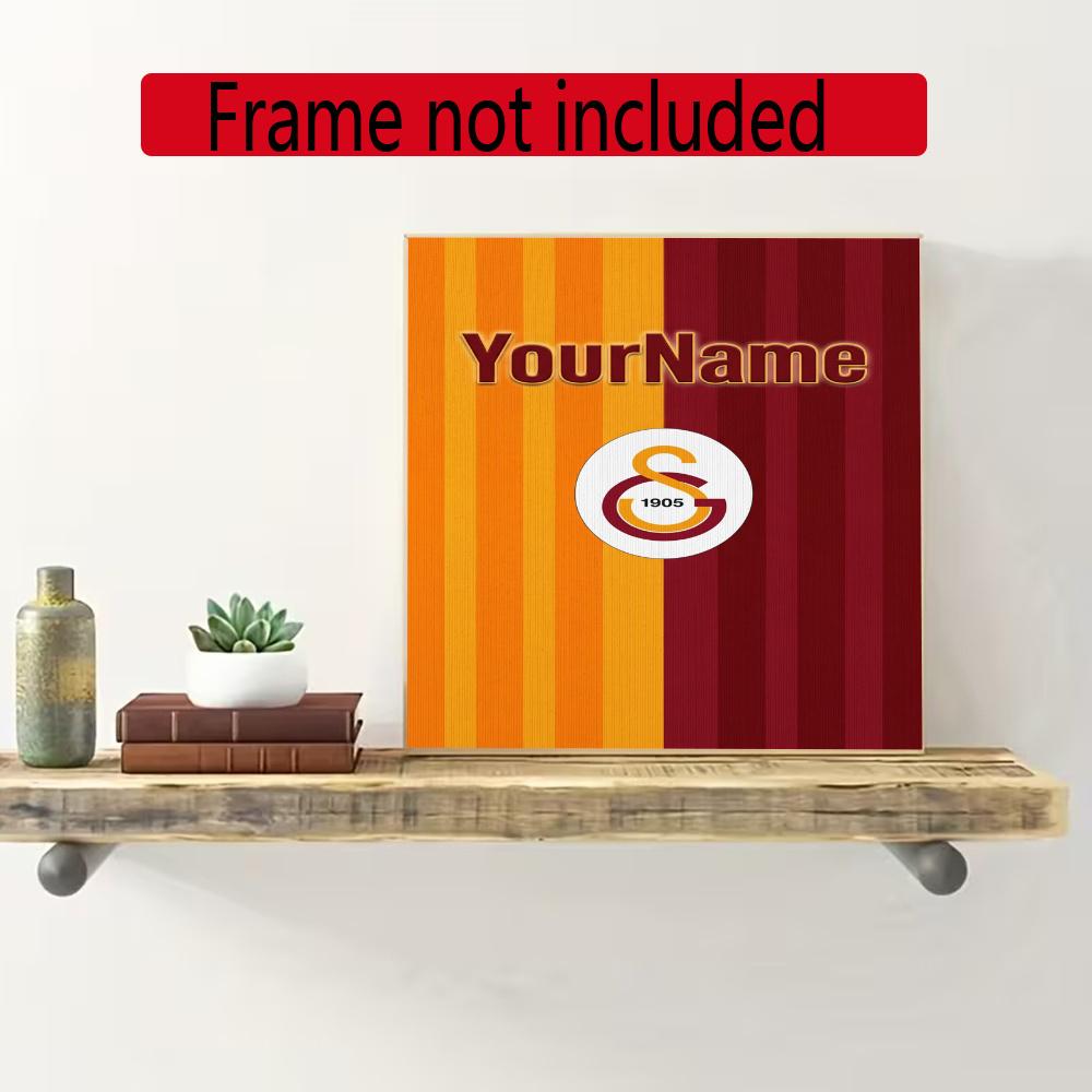 Galatasaray Customize Your Name Diamond Painting Round Diamond Diy Frameless Holiday Artwork Suitable For Home Office Wall Decoration