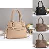 Elegant Black Pu Tote Bag For Women With Stylish Design And Spacious Interior