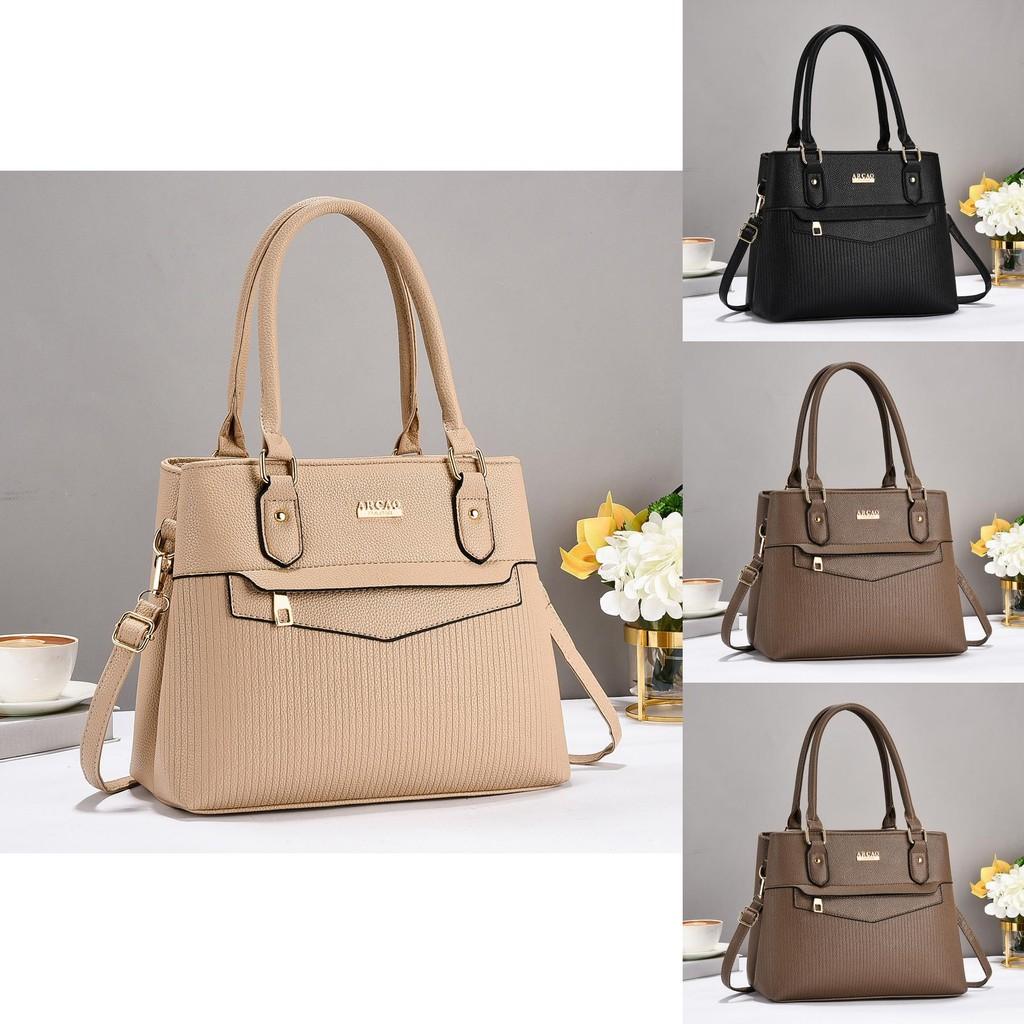 Elegant Black Pu Tote Bag For Women With Stylish Design And Spacious Interior