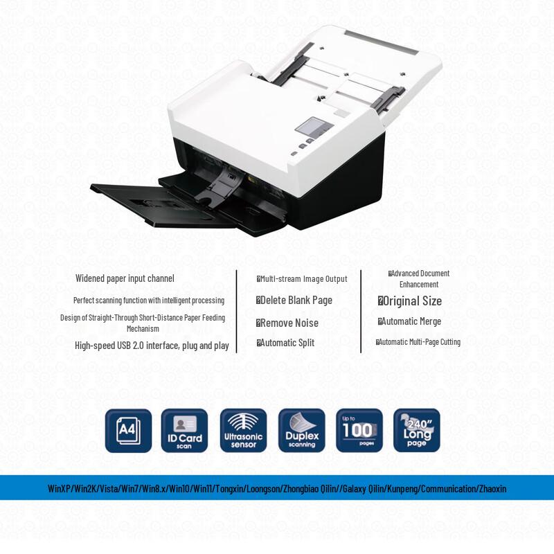 YINGYUAN M3270 A4 Duplex Color Document Scanner CN Plug (adapter Included)