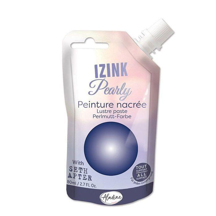 Paint - Izink - Pearly - Electric Blue - 80ml - Pearly - Acrylic