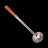 Stainless Steel Large Spatula for The Cafeteria, Wooden Handle, 1.5 Feet, Thickened and Lengthened Spatula, Chef's Wok, Wok, Strainer, Long Handle