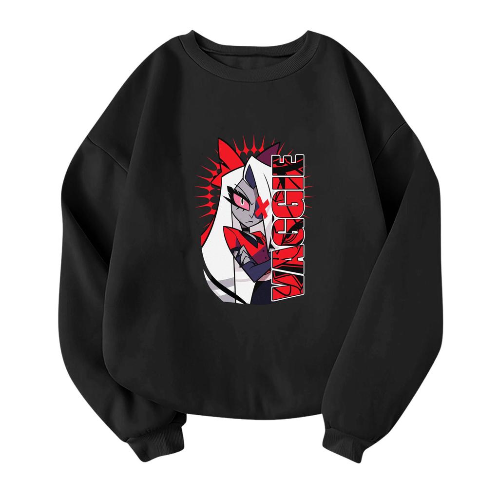 Children's Fashionable Lightweight Long-sleeved Round Neck Pullover With Pockets Printed Pullover