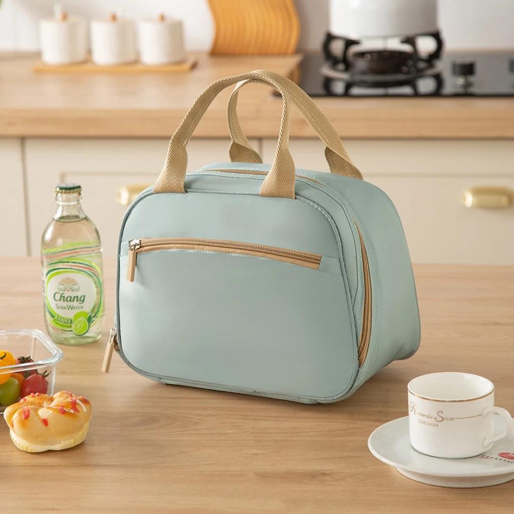 Modische isolierte Tasche, Lunchtasche, Bento-Tasche, Brotdose für die Arbeit oder Schule, Handtasche, Dicke Aluminiumfolien-Isolierertasche