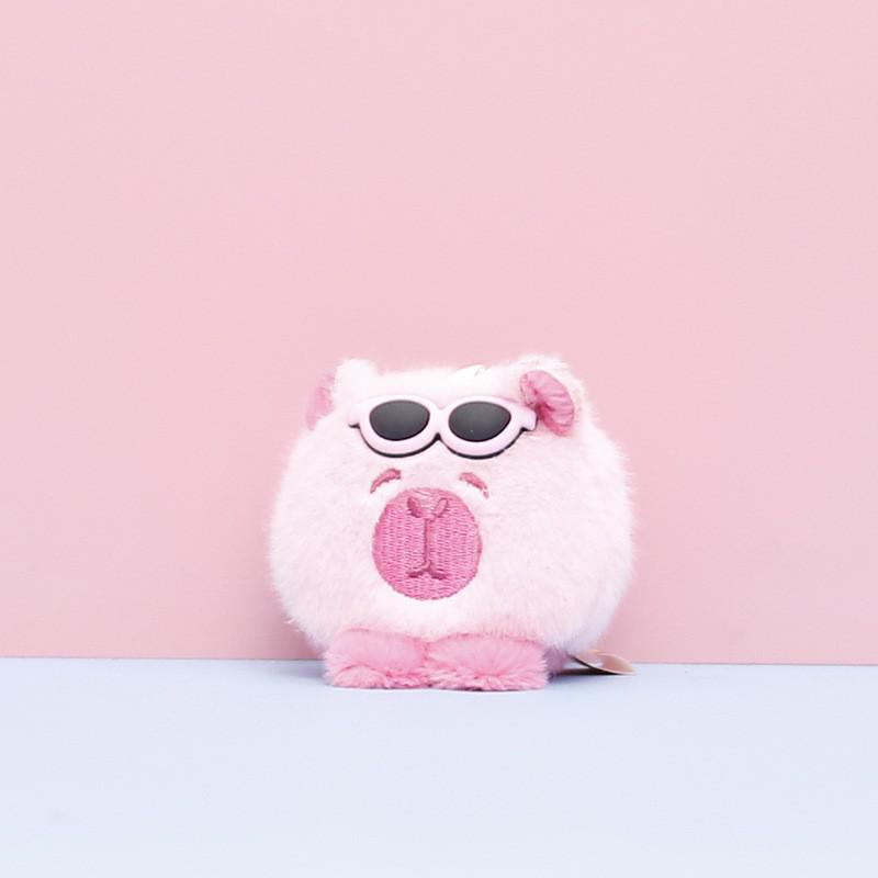 Capybara Plush Toy - Cute Rodent Doll Gift with Mini Pendant