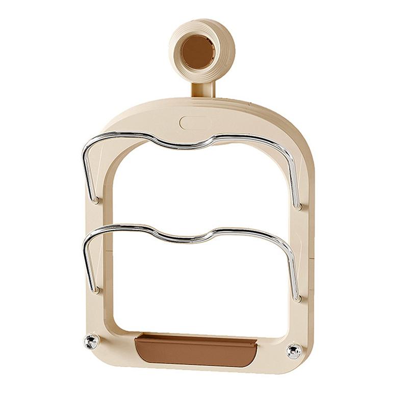 

Кухонный органайзер, настенная полка для слива, крышка для кастрюли, без перфорации, кухонная крышка для кастрюли, разделочная доска, органайзер, держатель коричневый