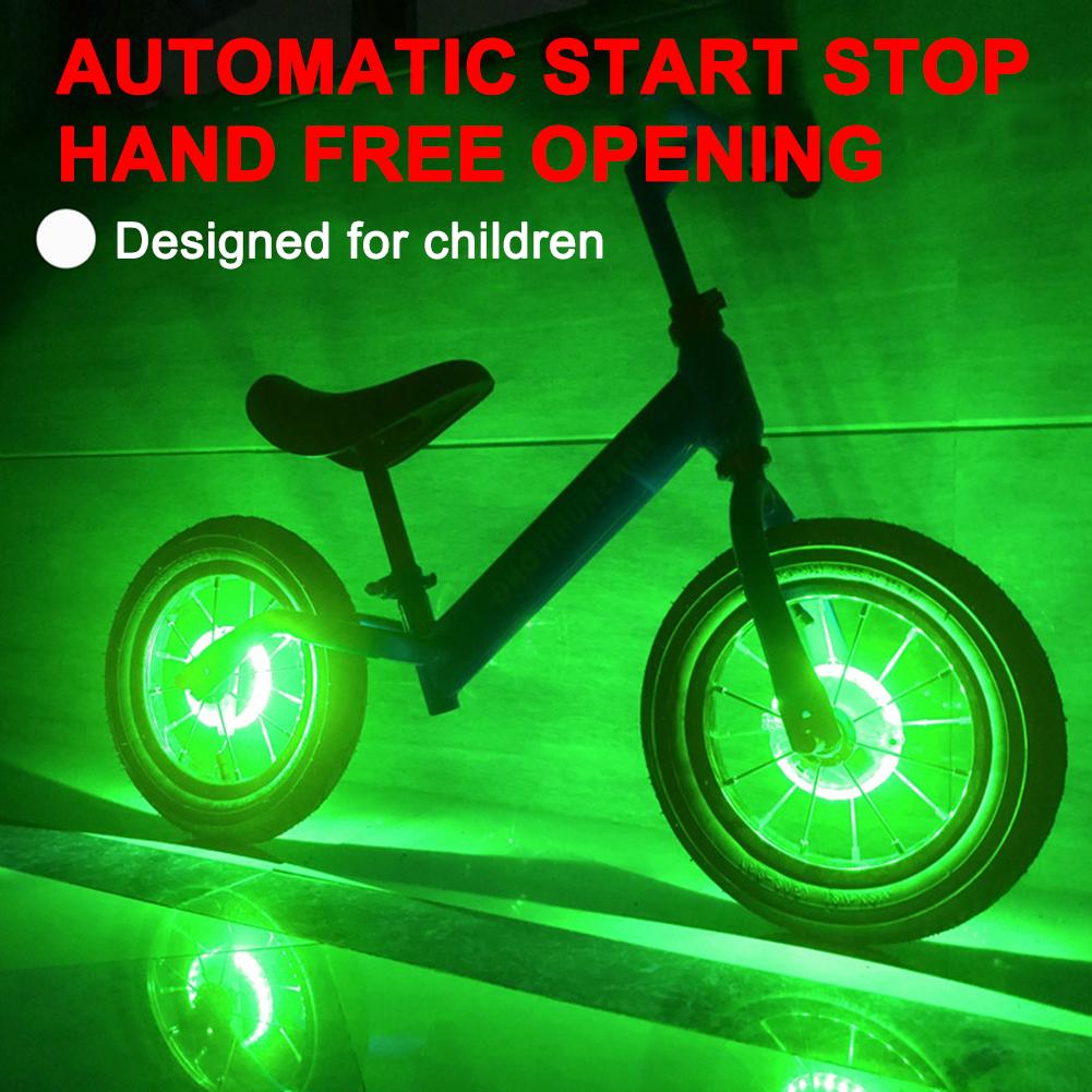 22 LED Bicycle Wheel Light Smart Vibration Sensing Flash Spoke Light USB Rechargeable Kid Balance Bike Light Car Drum Decor Lamp