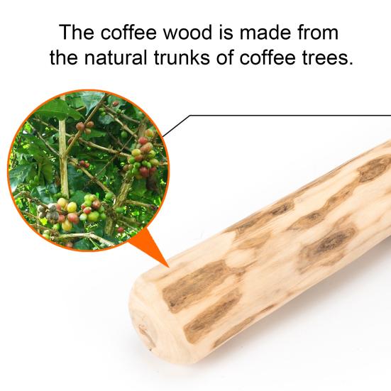 Yousheng Natural Dog Chew Stick Coffee Wood Dog Chew Toy Safe Puppy Teething Toy Dental Health Stick for Dogs Chewing Instinct Entertainment