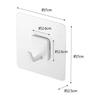 Yamazaki Jitsugyo Film Hook M Set of 4 White Approx. W7XD2.5XH7cm Tower Kitchen Rack Tool Hook 5666