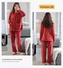 Women's Plus Size Thick Coral Fleece Pajamas - Warm Flannel Homewear for Autumn and Winter