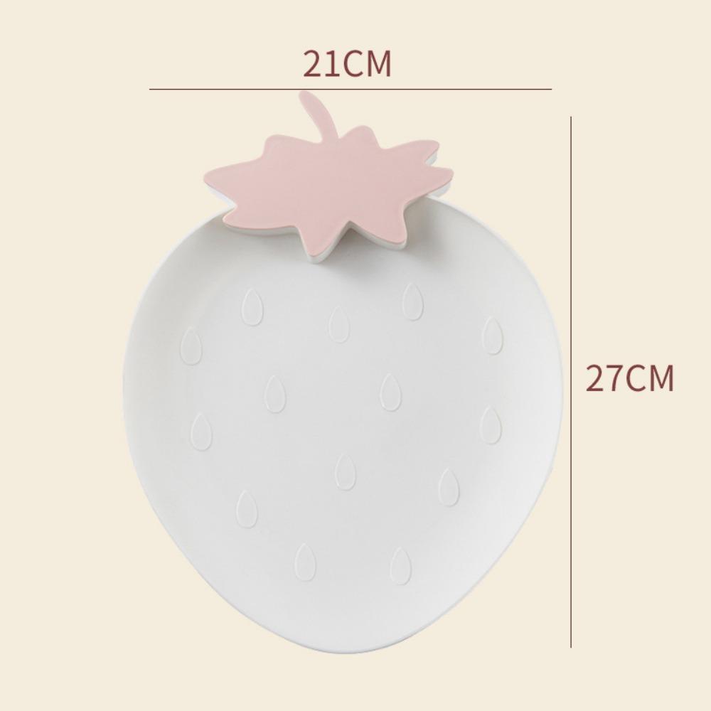 4Pcs Reusable Snack Serving Plate Plastic Food Tray Creative Candy Plate  Kitchen