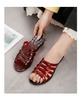Fashion New Low Heel Wedged Sandal Female Jelly Shoes Women's Summer Slides  Outdoor Transparent Slipper Woman Non Slip Clear Sandals