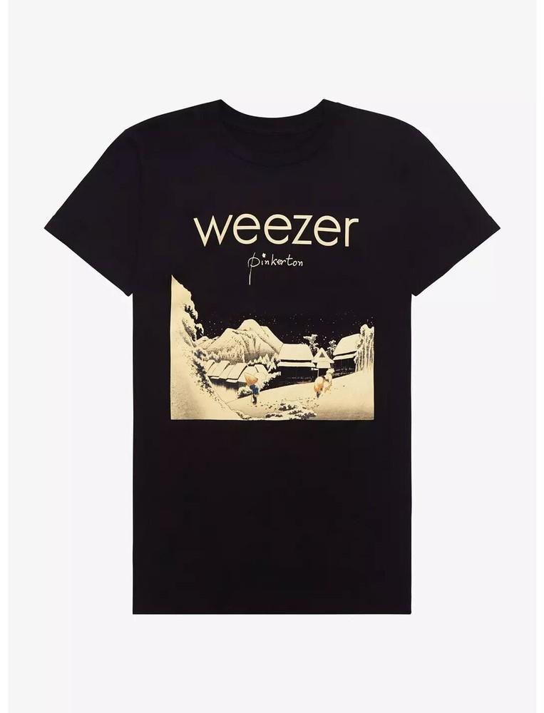 Weezer  Pinkerton  T-Shirt, Short Sleeve Black Cotton T-shirt, Size S to 5XL Unisex T-Shirt S