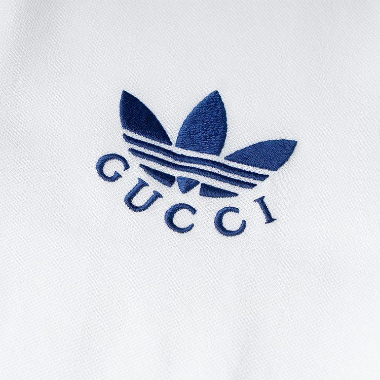 GUCCI x Adidas Originals SS23 Polo Shirt Men's White 722972-XJEVF-9791