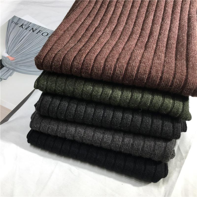 Women's Autumn and Winter Solid Colour High Waist Hip Skirt Short Half-body Skirt