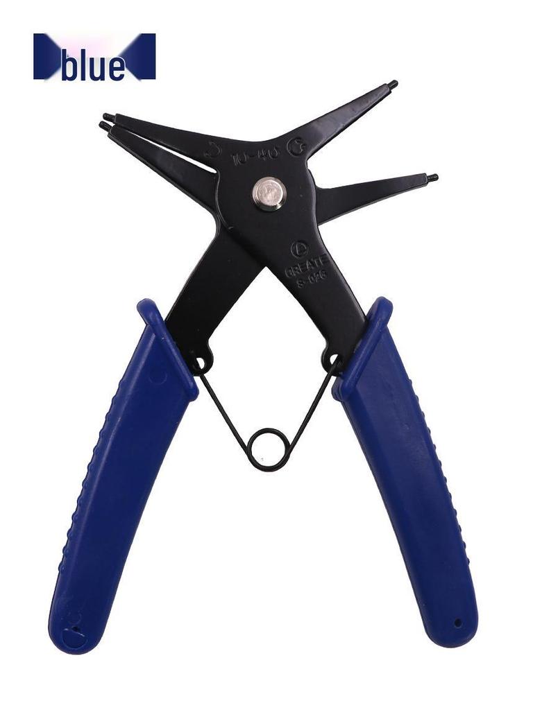 Dual-Purpose Snap Ring Pliers: Internal/External Retaining & Curved Door Shaft Pliers