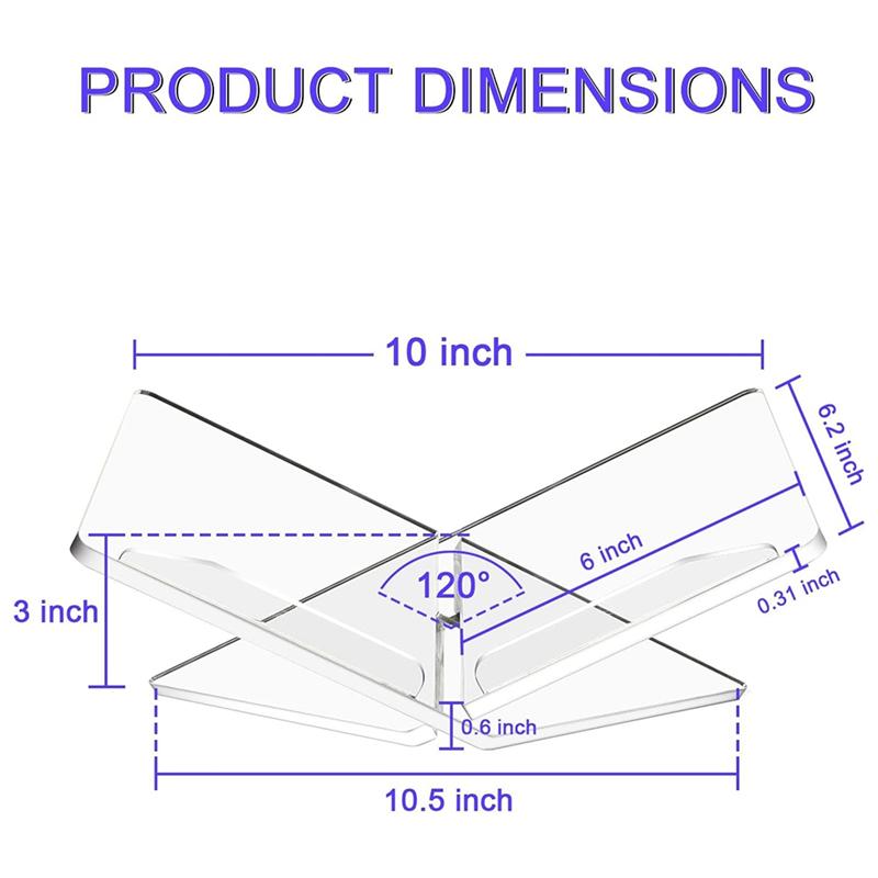 Guter durchsichtiger Acryl-Buchständer Lesehilfe für offene und geschlossene Bücher, Zeitschriften