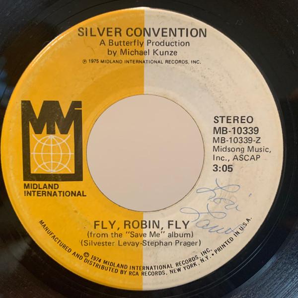 

7inch Record SILVER CONVENTION - Fly, Robin, Fly / Tiger Baby MB10339 Midland Interna 1975 US Soul/Funk Used
