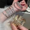 Brățară cu Cataramă Inimă din Zirconiu Placată cu Aur de 18K - Bijuterie Elegantă pentru Femei