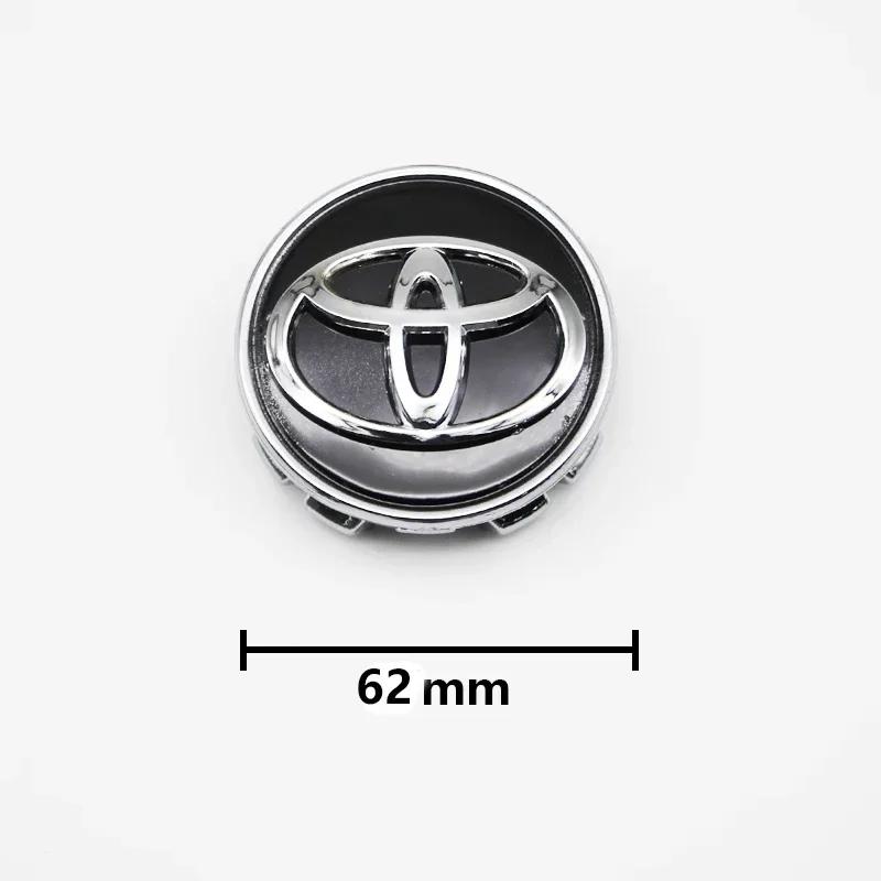 4pcs 57/62mm For Toyota Car Tyre Wheel Center Hub Cap Badge C-hr Prado Rav4 Yaris Hilux Prius Avensis Corolla Camry crown
