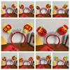Cartoon 2025 New Year Headband Red Hairband Festive New Year Headwear  Prom Props