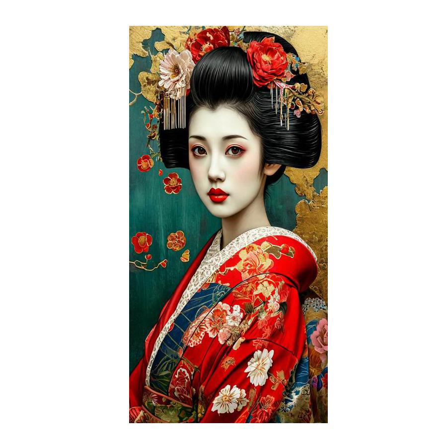 Diamond Painting New Collection Japanese Kimono Women Diy Full Rhinestone Embroidery Woman and Dragon Mosaic Cross Stitch Kits Wall Decor