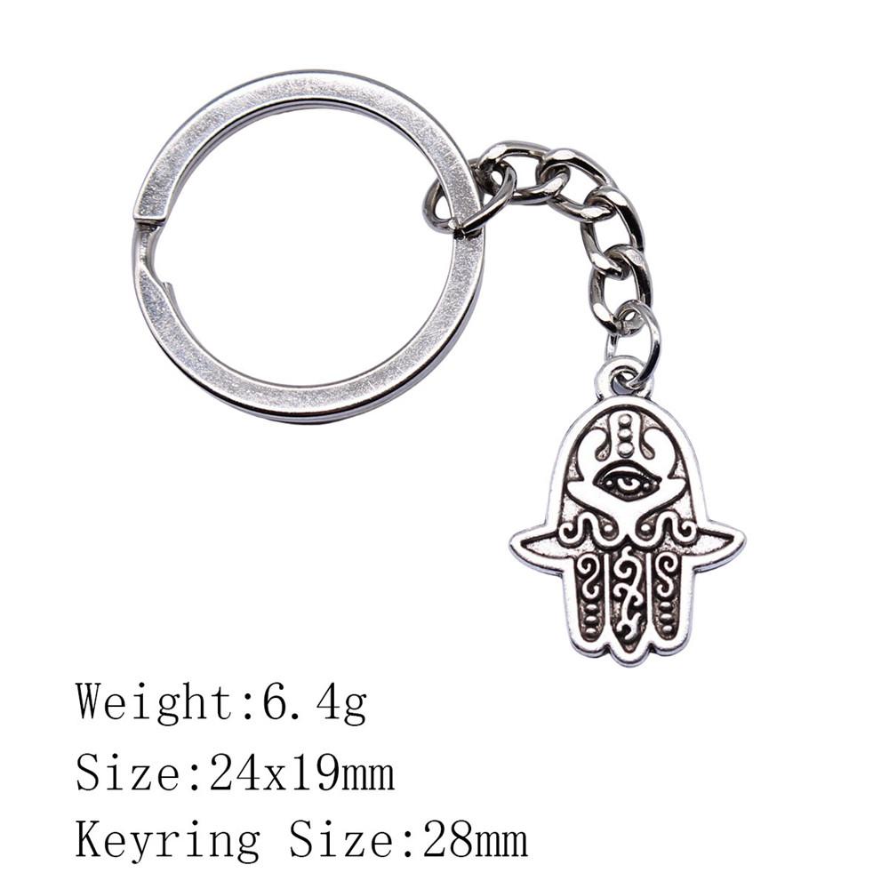 Back To School Bag Keyring Hamsa Hand Eye Of Horus Key Ring Ornaments For Home Cool Keychain