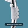 No-Drill Suction Cup Shower Head Holder with Movable Silicone Base