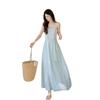 2026 Summer New Gentle Vacation Style Design Sense Atmosphere Elegant Temperament Suspender Long Dress Dress Female Chic