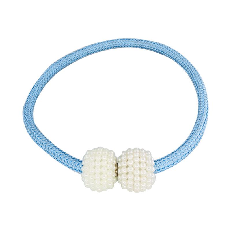 5pcs Magnetic Curtain Ties,Pearl Magnetic Buckle,Curtain Storage Binding Rope,High Strength Magnetic Curtain Buckle
