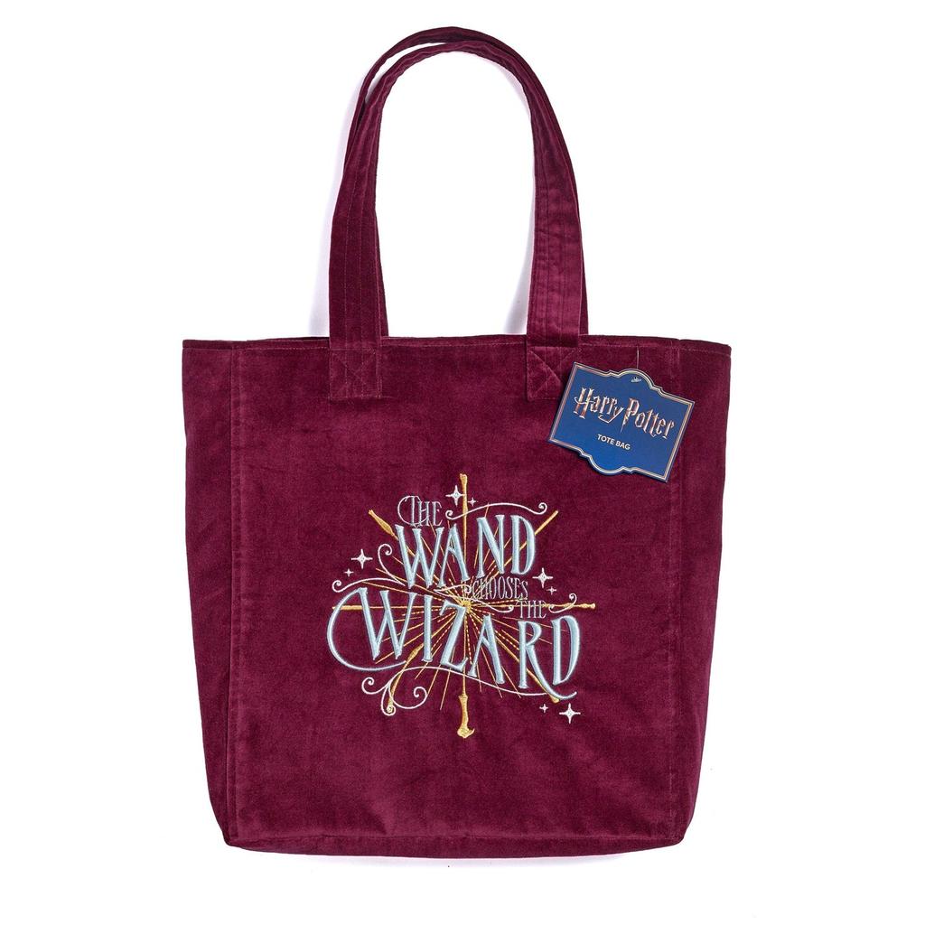 HARRY POTTER The Wand Chooses The Wizard Velvet Tote Bag