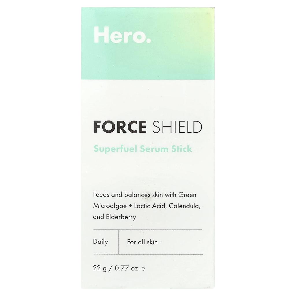Hero Cosmetics Force Shield, Super Fuel Serum Stick, 0,77 oz (22 g)