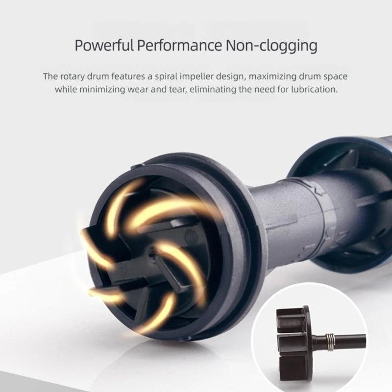 Battery-Operated Water Changer for Fish Habitat Cleaning, with Integrated Motor Body, Corrugated Hose and ABS Plastic Construction