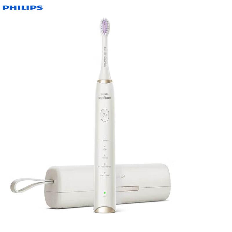 

Philips HX2461/06 Sonic Electric Toothbrush, Iris Blue Couple s Edition with UV Sanitizer