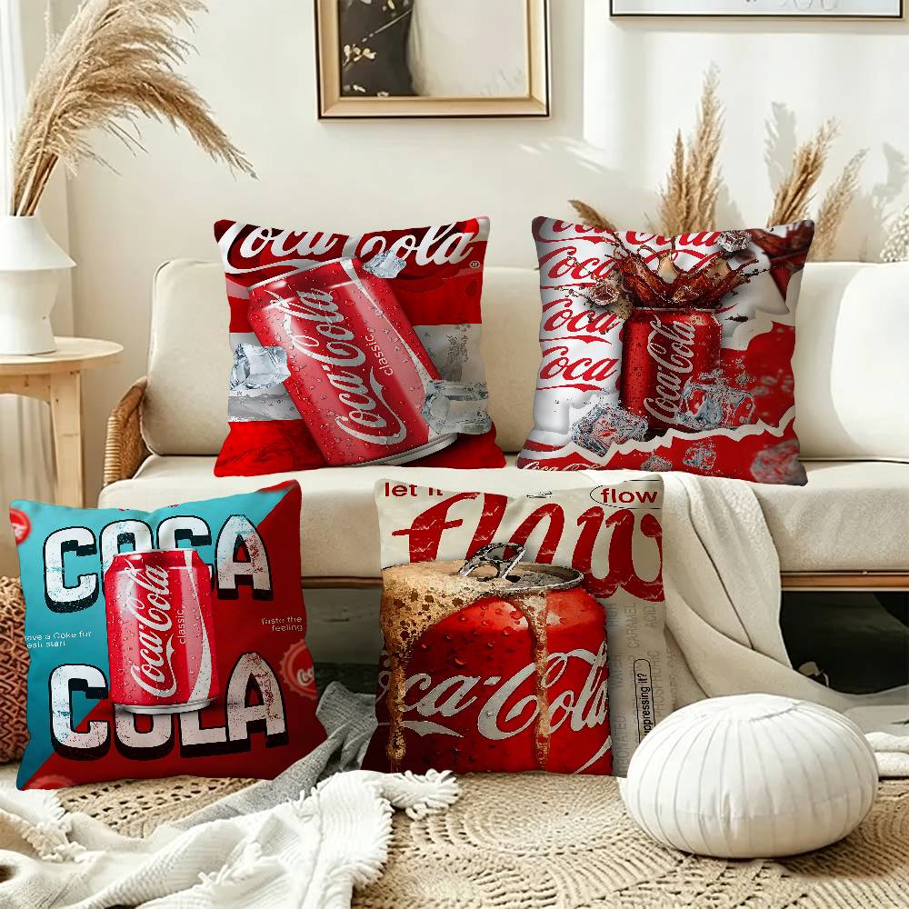 CCocasCColas Office Cushion Pillowcase Car Cushion CoverXCM Lumbar Pillowcase Sofa Pillowcover