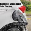 MOBIDEA Black EV Charging Port Rain Cover Oxford Cloth Waterproof Magnetic Protector for Electric Car Charger