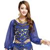 Women Belly Dance Costume Belly Dance Outfits Belly Dance Coins Tops Belly Dancing Crop Top for Halloween Party Stage