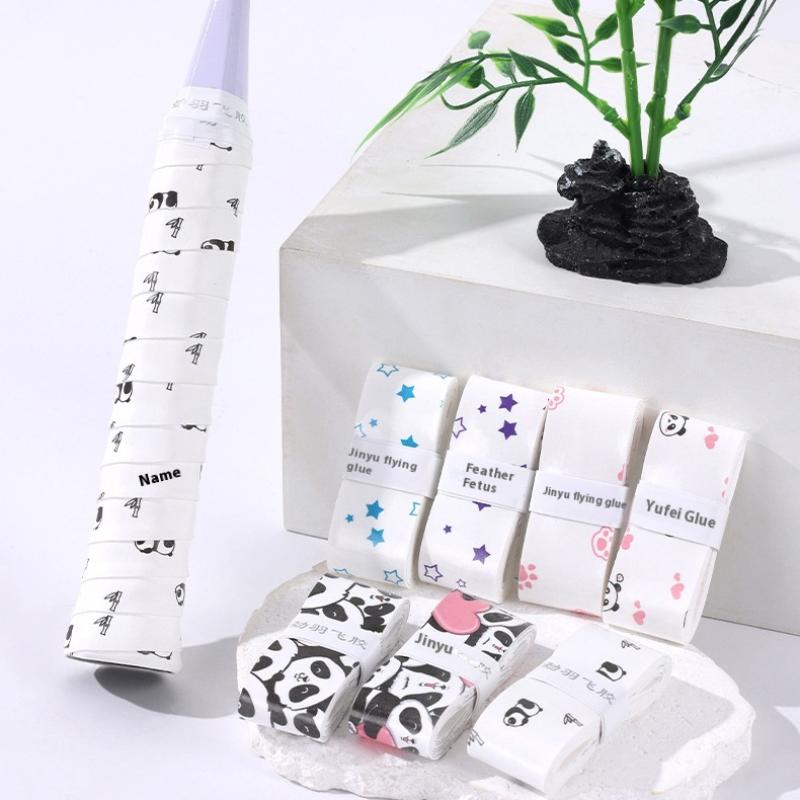 1 ks Kreslený Dizajn Tenisový Overgrip Nárazuvzdorný Pot-Absorbujúci Protišmykový PU Rukoväť Grip Páska Pre Tenisové/Bedmintonové/Skvošové Rakety