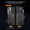 For Samsung Galaxy S22 Ultra 5G Rotatable Kickstand Phone Case Shockproof PC+TPU Cover with Slide Camera Lid