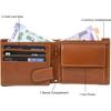 Men Casual Genuine Leather RFID Wallet - Regular Size  (6 Card Slots)