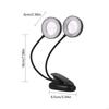3 Color Dimmable LED Reading Light With Magnifier Flexible Gooseneck Reading Table Light For Study Office Desk M4YD