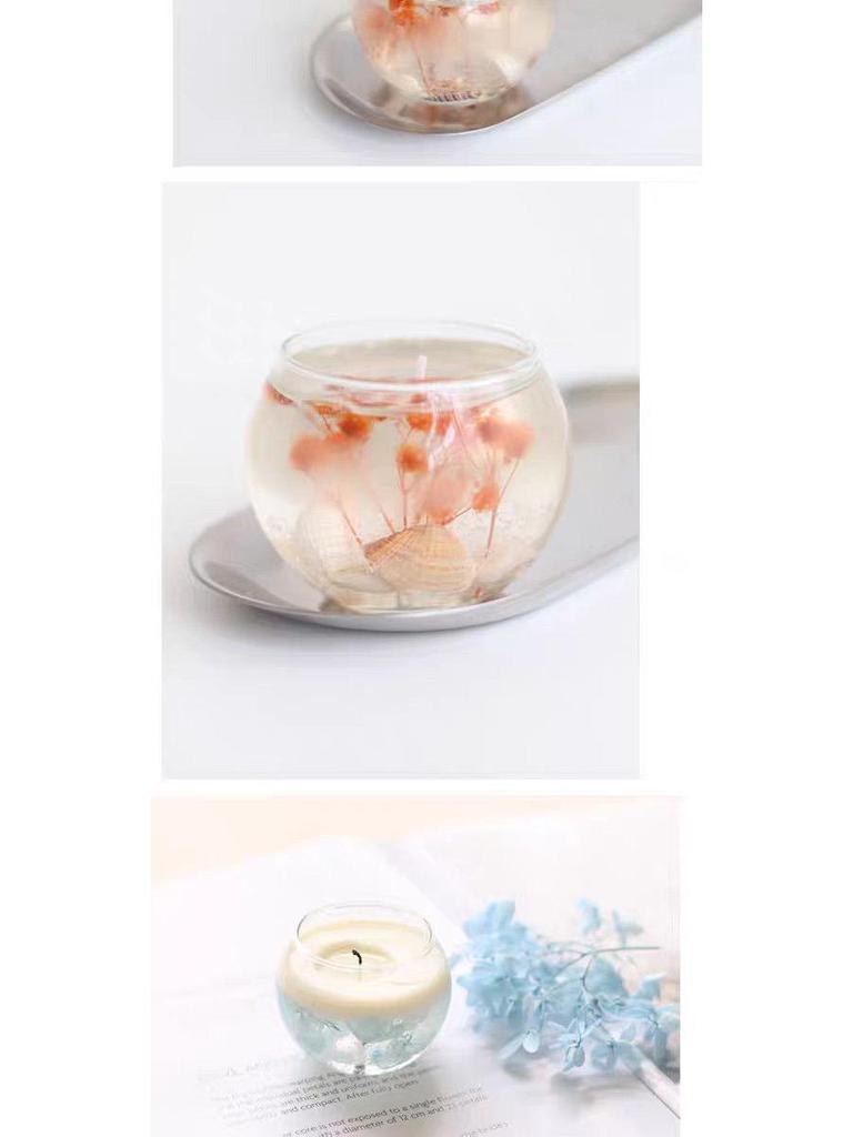 Clear Glass Rotating Candle Holder and Aromatherapy Egg Cup