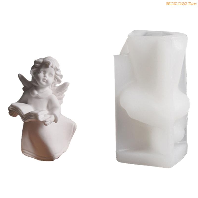 K1AE Angel Wine Statue Silicone Molds Silicones Mould Easy Demodling for Epoxy Resin Soap Making