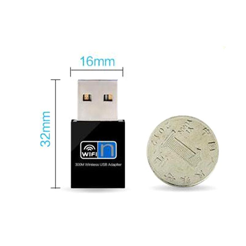 Masaüstü Bilgisayarlar Dizüstü Bilgisayarlar Windows 10 / 8 / 7 İçin 300Mbps Mini Kablosuz Usb Wifi Adaptörü