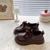 Classmate Children's Princess Shoes Girls' Leather Shoes 2025 New Baby Shoes Autumn Children's Bow Single Shoes